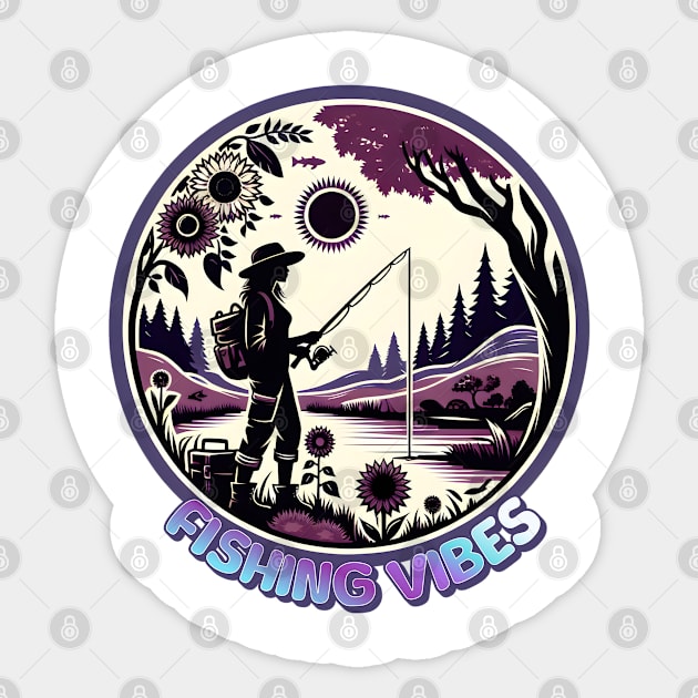 Boho style Fishing Vibes Sticker by Offbeat Outfits